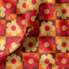 Coated  Cotton JOLENE Orange / Cocoa